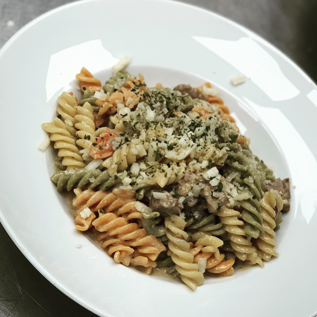 Fusilli med köttfärssås